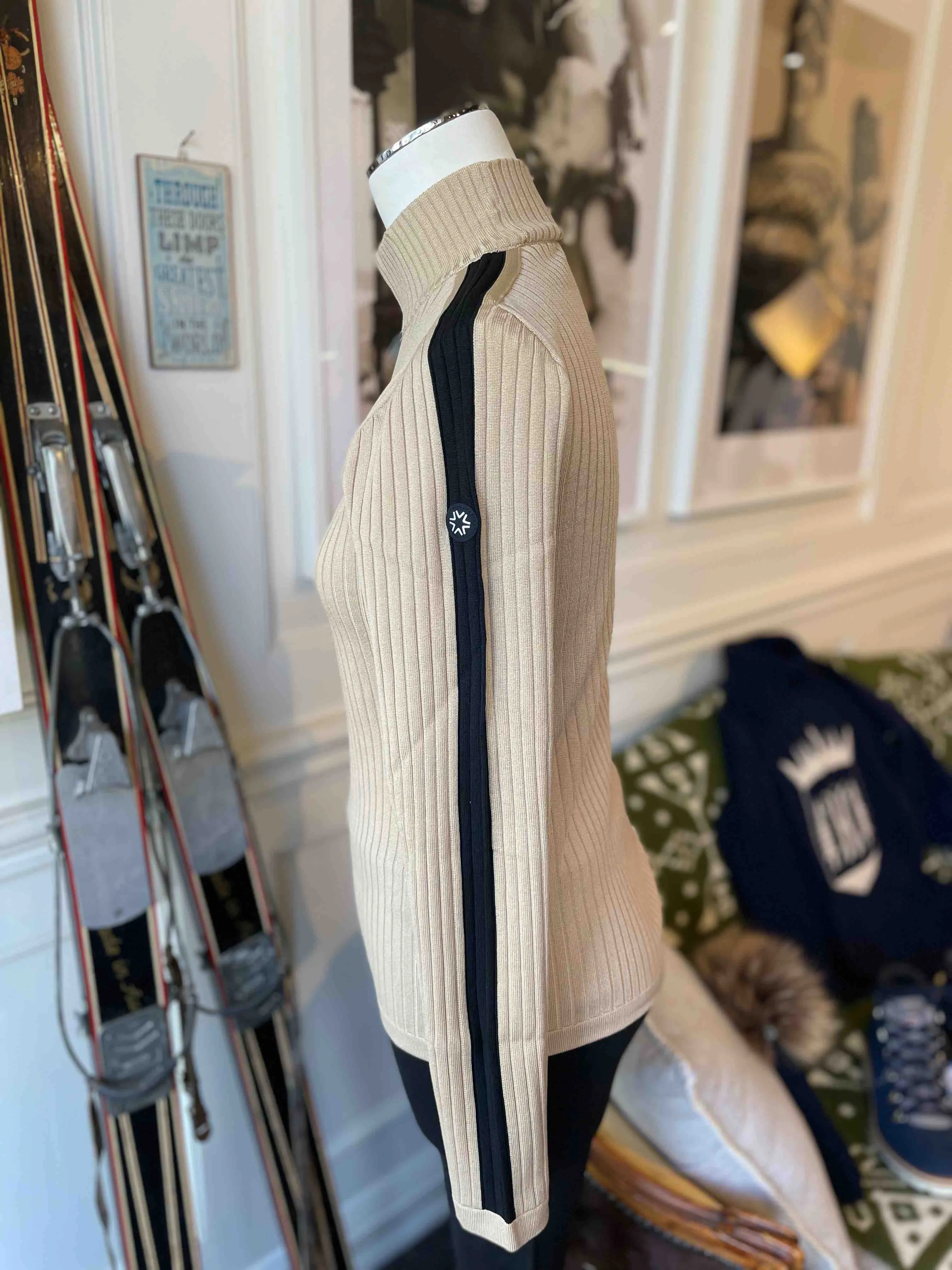 Lady Sleeve Stripe Sweater