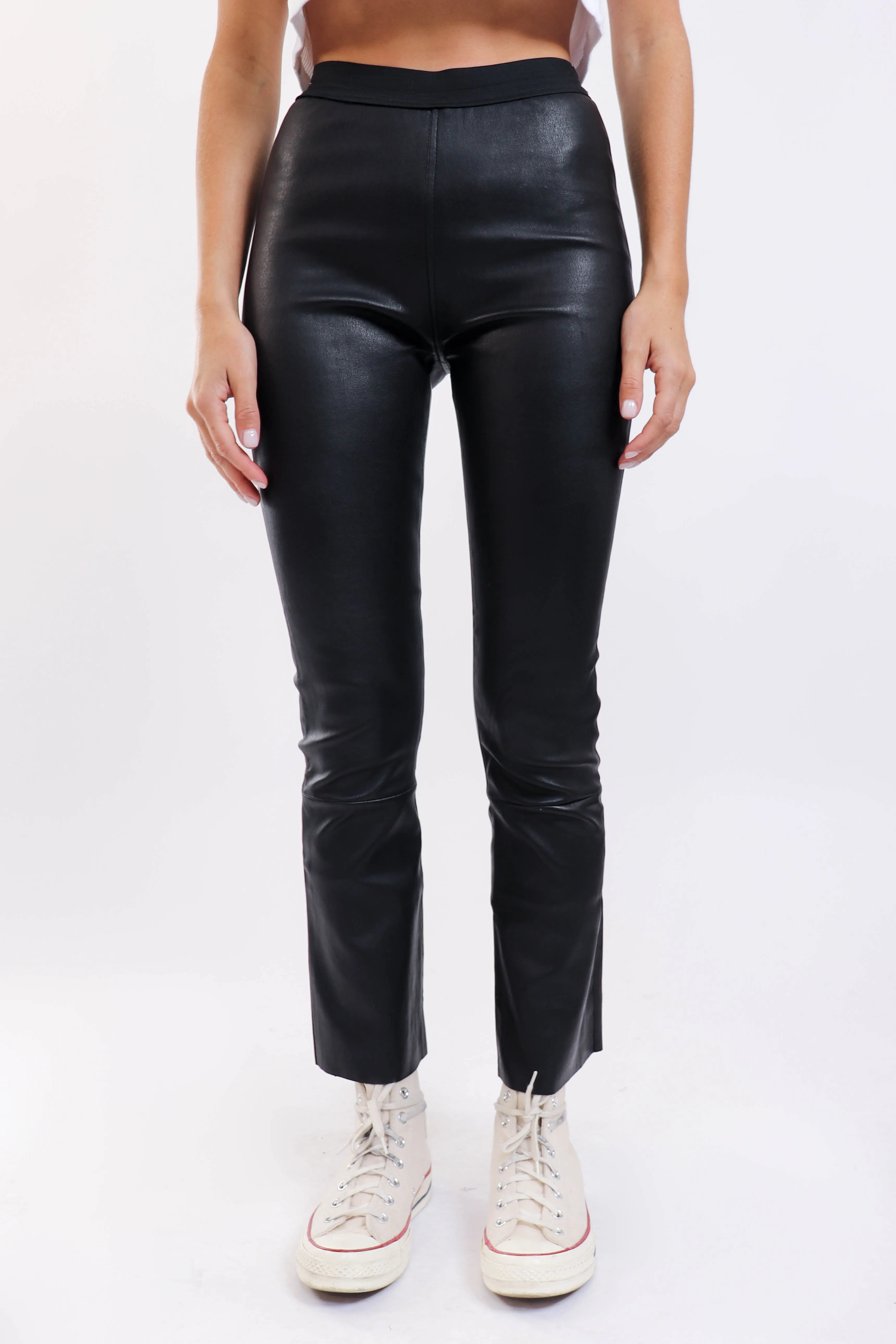 Leather Flare Pant