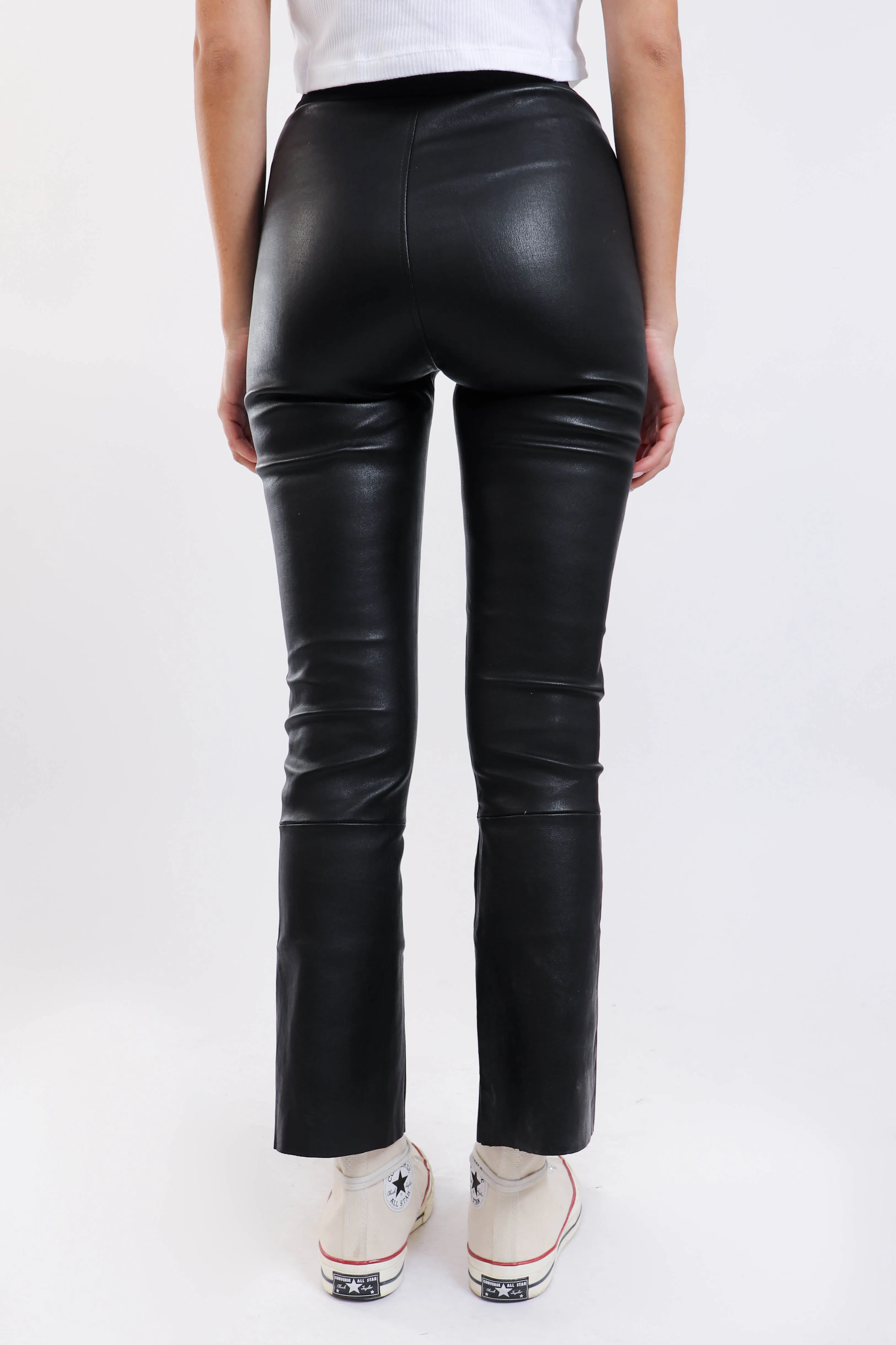 Leather Flare Pant