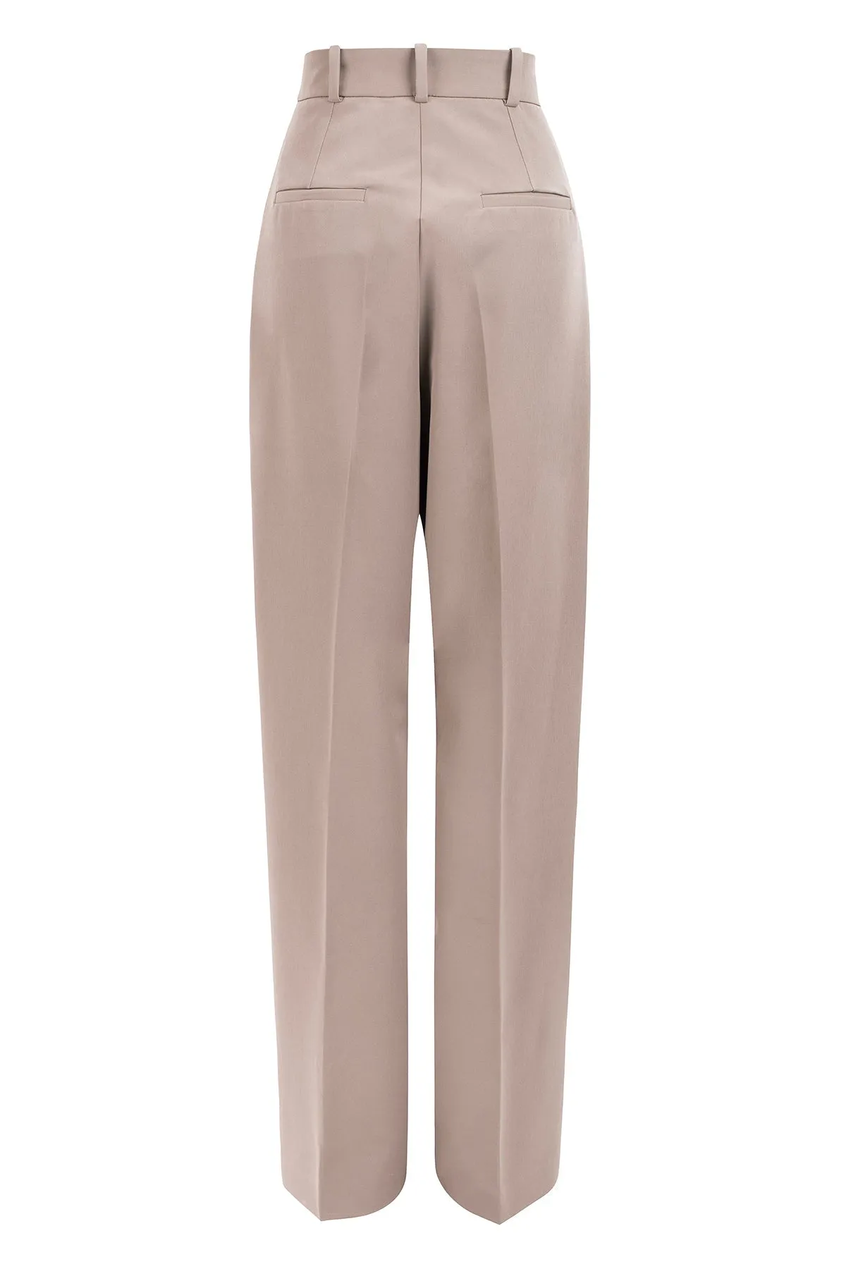 Magda High-Waist Trousers Taupe