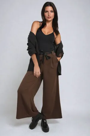 Mariana Belted High Waist Wide Leg Trouser