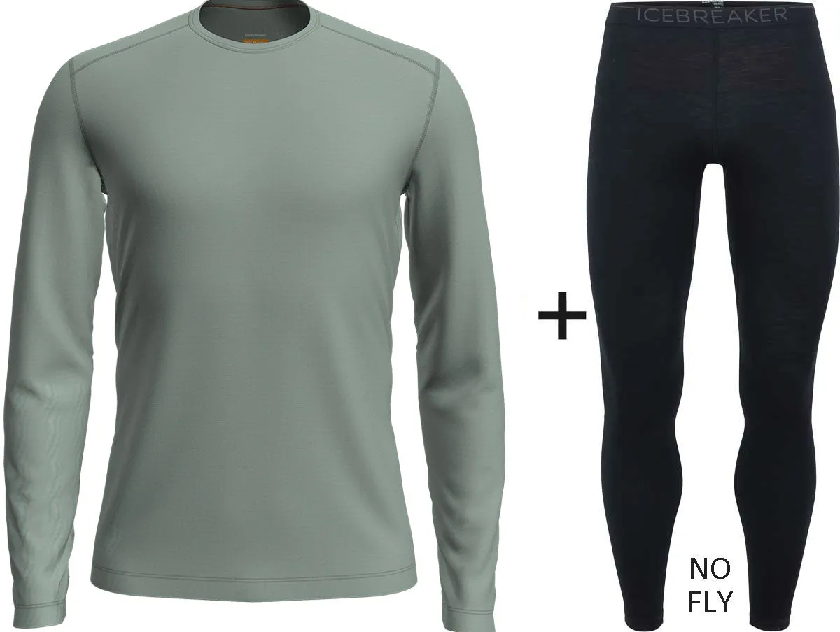 Men's Icebreaker Merino 200 Oasis Crew Base Layer COMBO