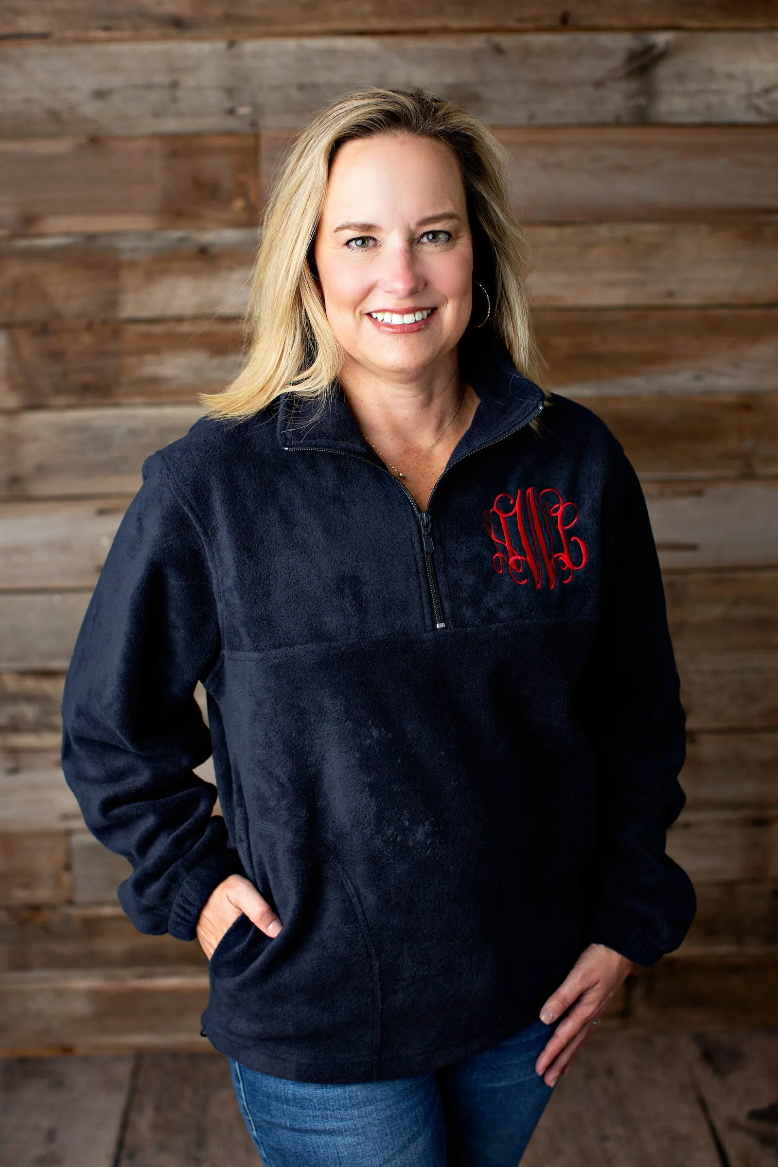 Monogrammed Fleece Quarterzip - 2020