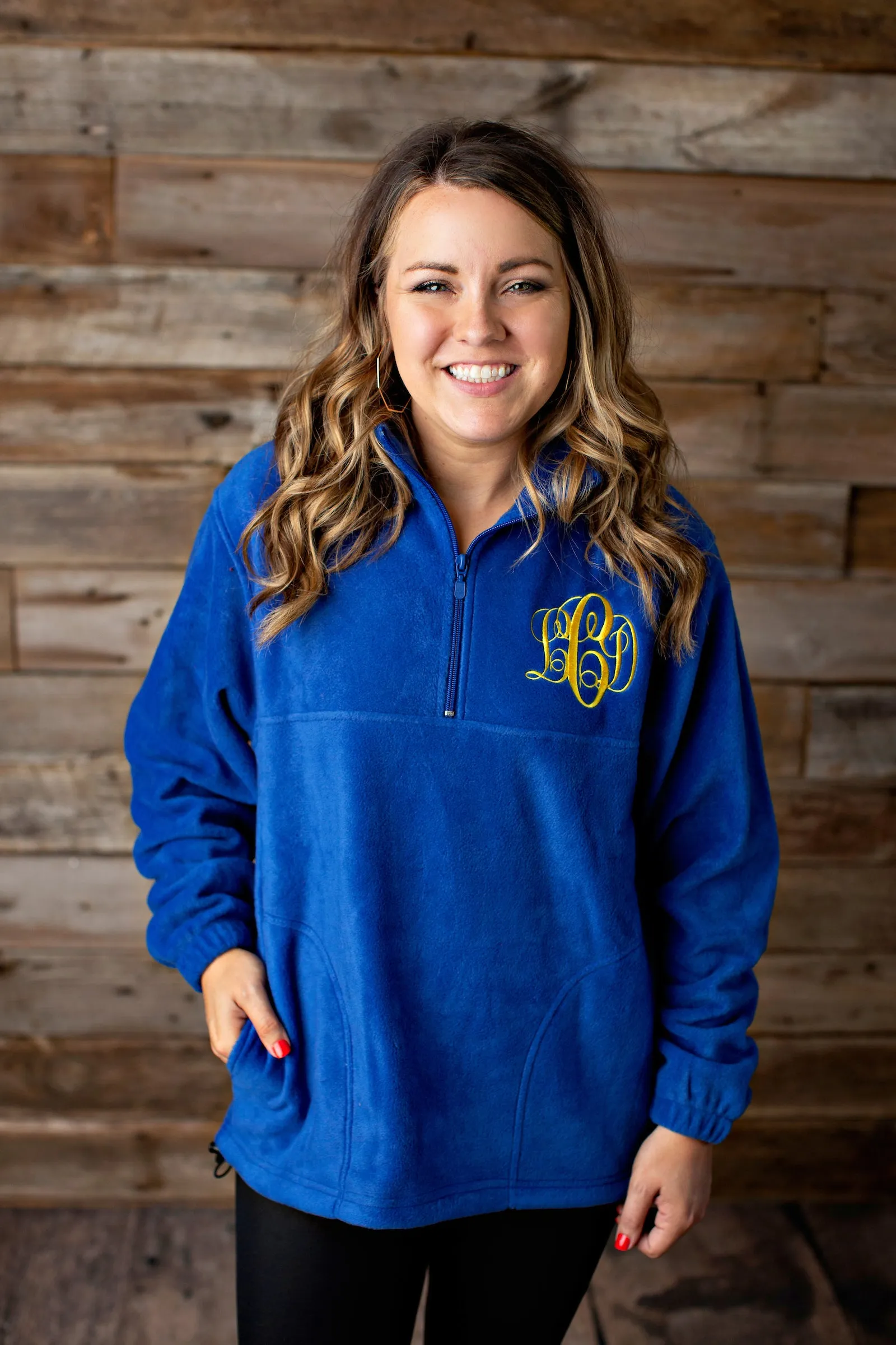 Monogrammed Fleece Quarterzip - 2020