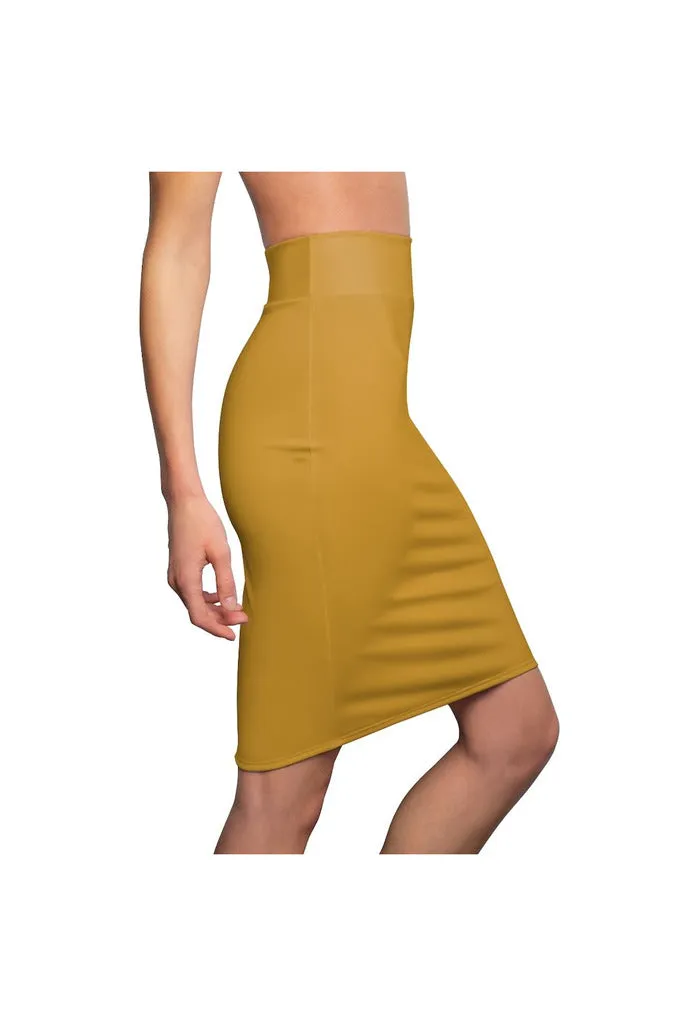 Mustard Women's Pencil Skirt