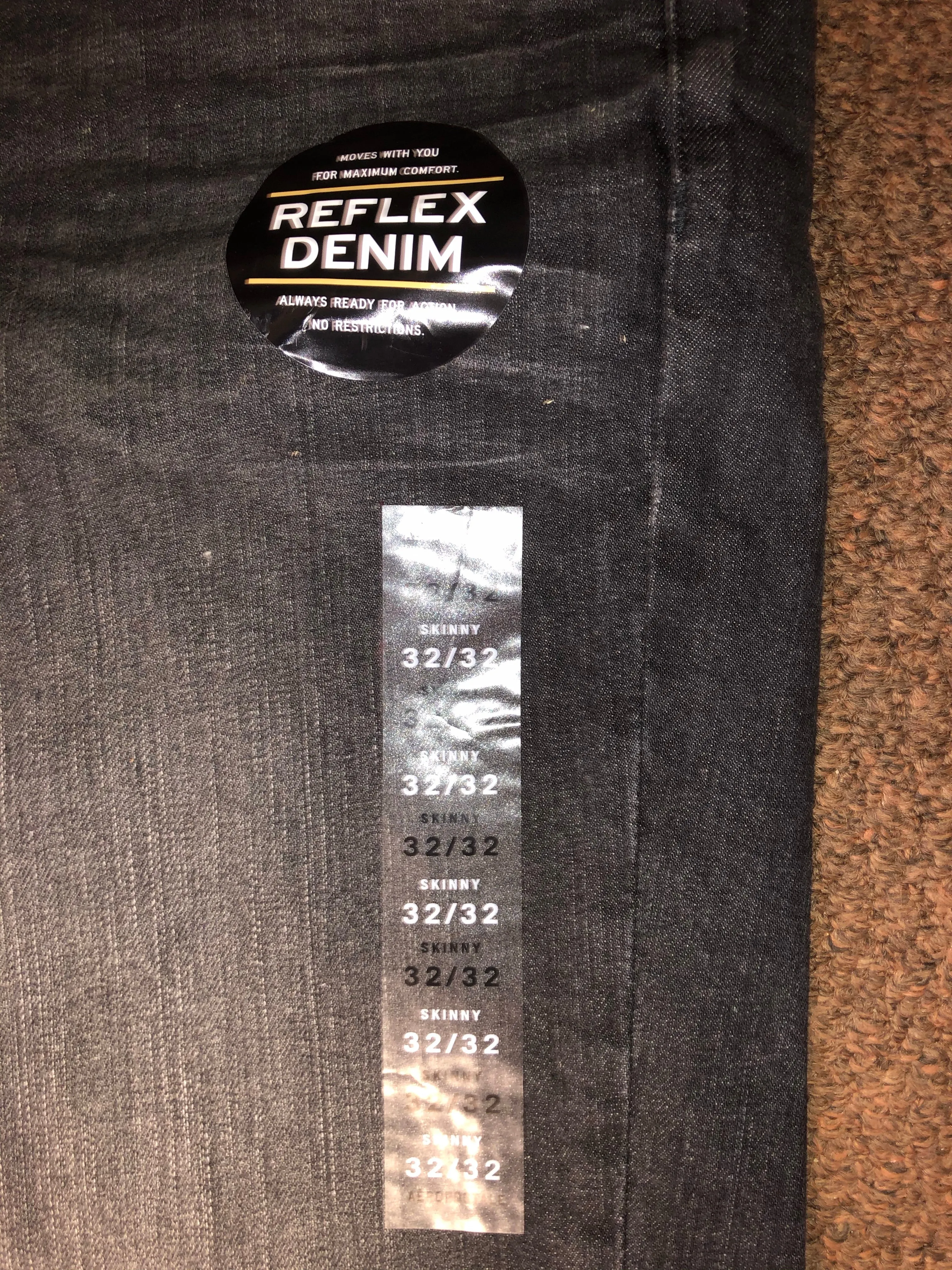 NEW Mens Aeropostale Skinny Jeans Dark 32” x 32” Reflex 8666 Denim NWT