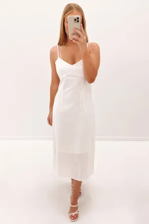 Oasis Slip Dress White