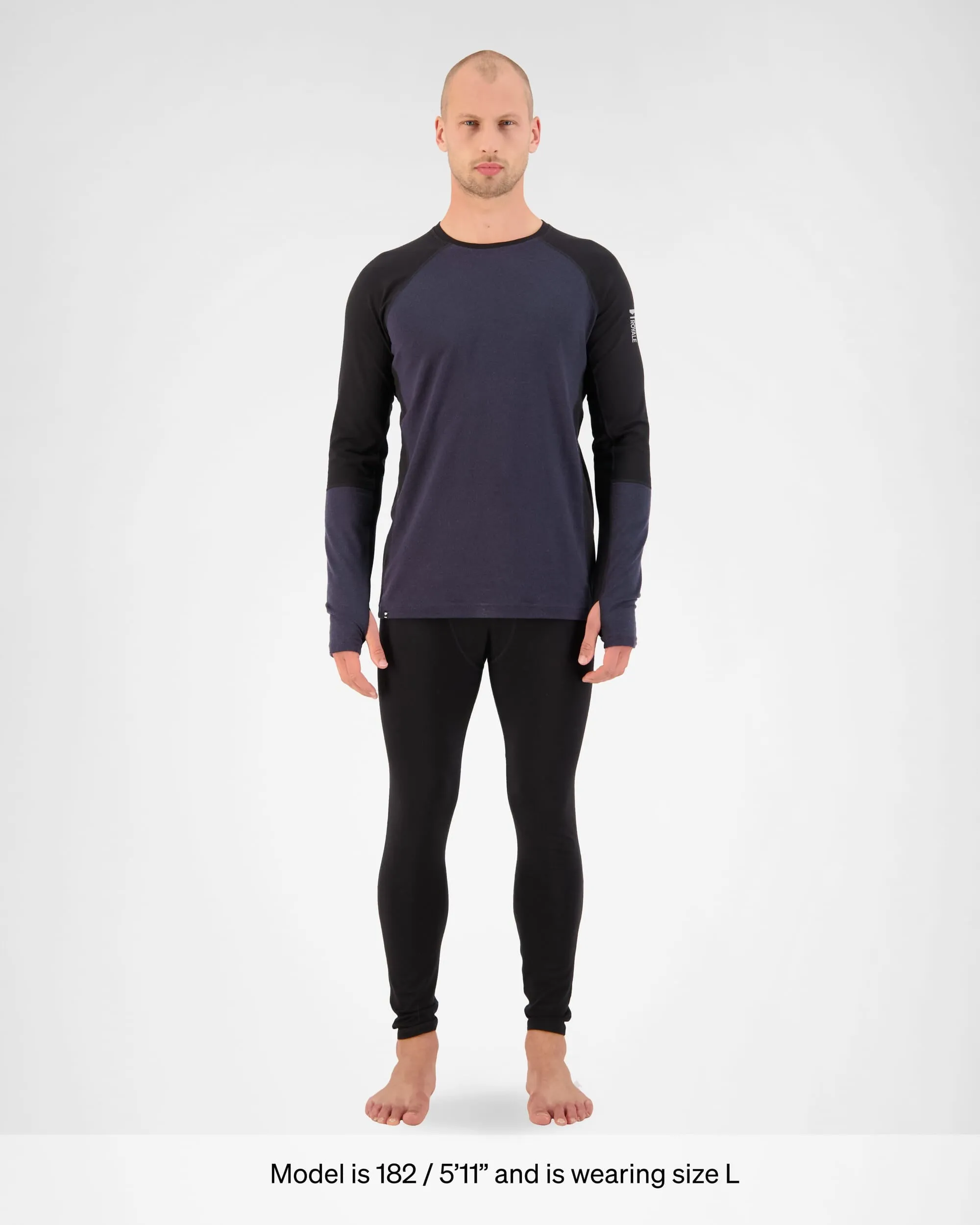 Olympus Merino Base Layer Long Sleeve - Black 9 Iron