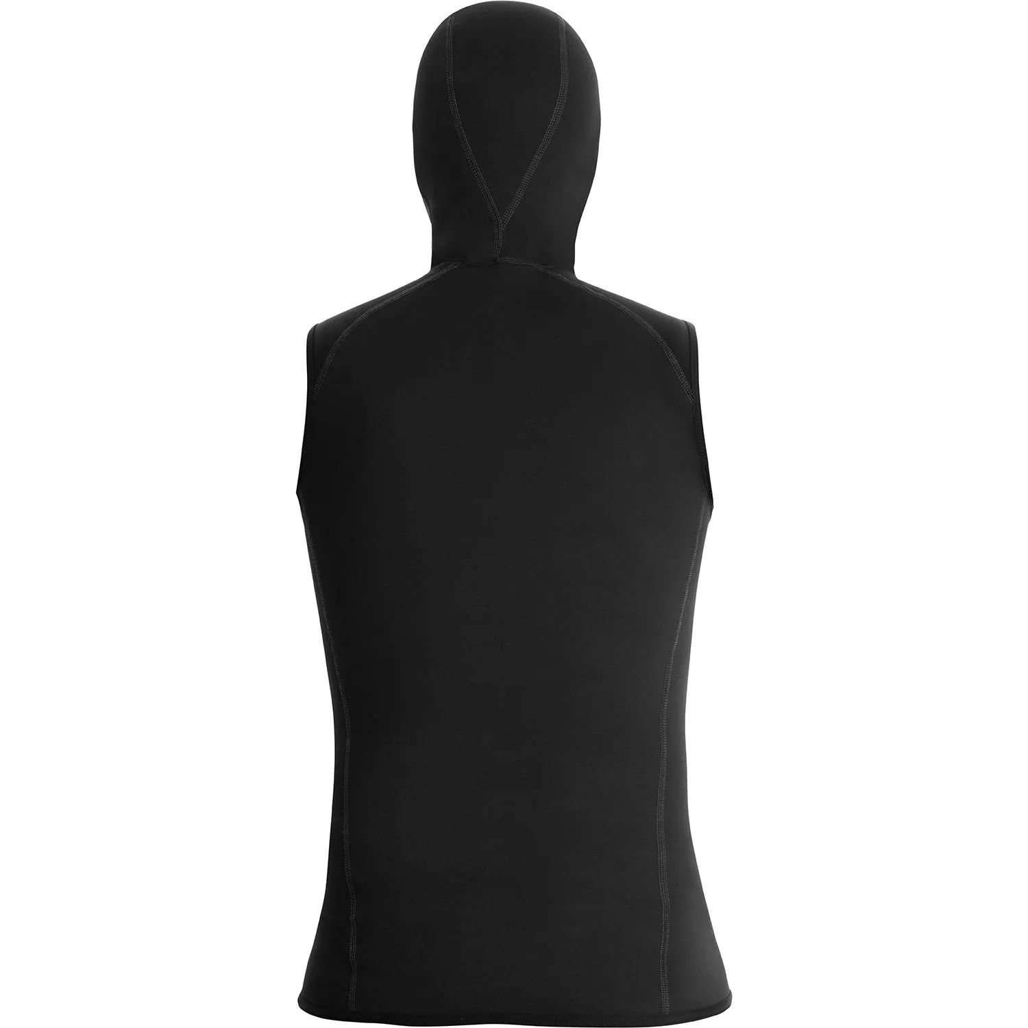 Open Box Bare Exowear Hooded Vest Unisex - Black - Medium