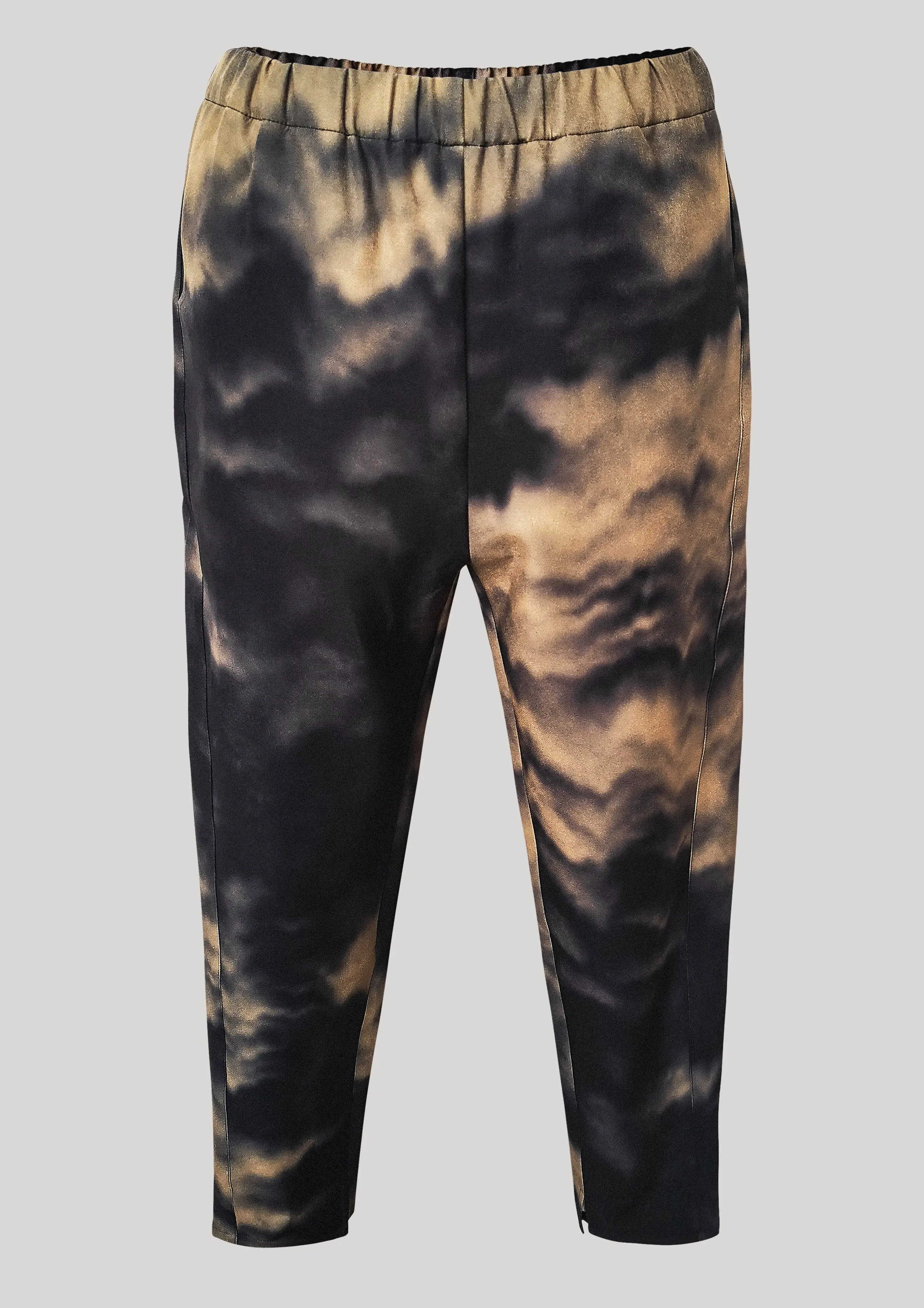 PANTS STRETCH HIGH WAIST PRINT (GOLD)