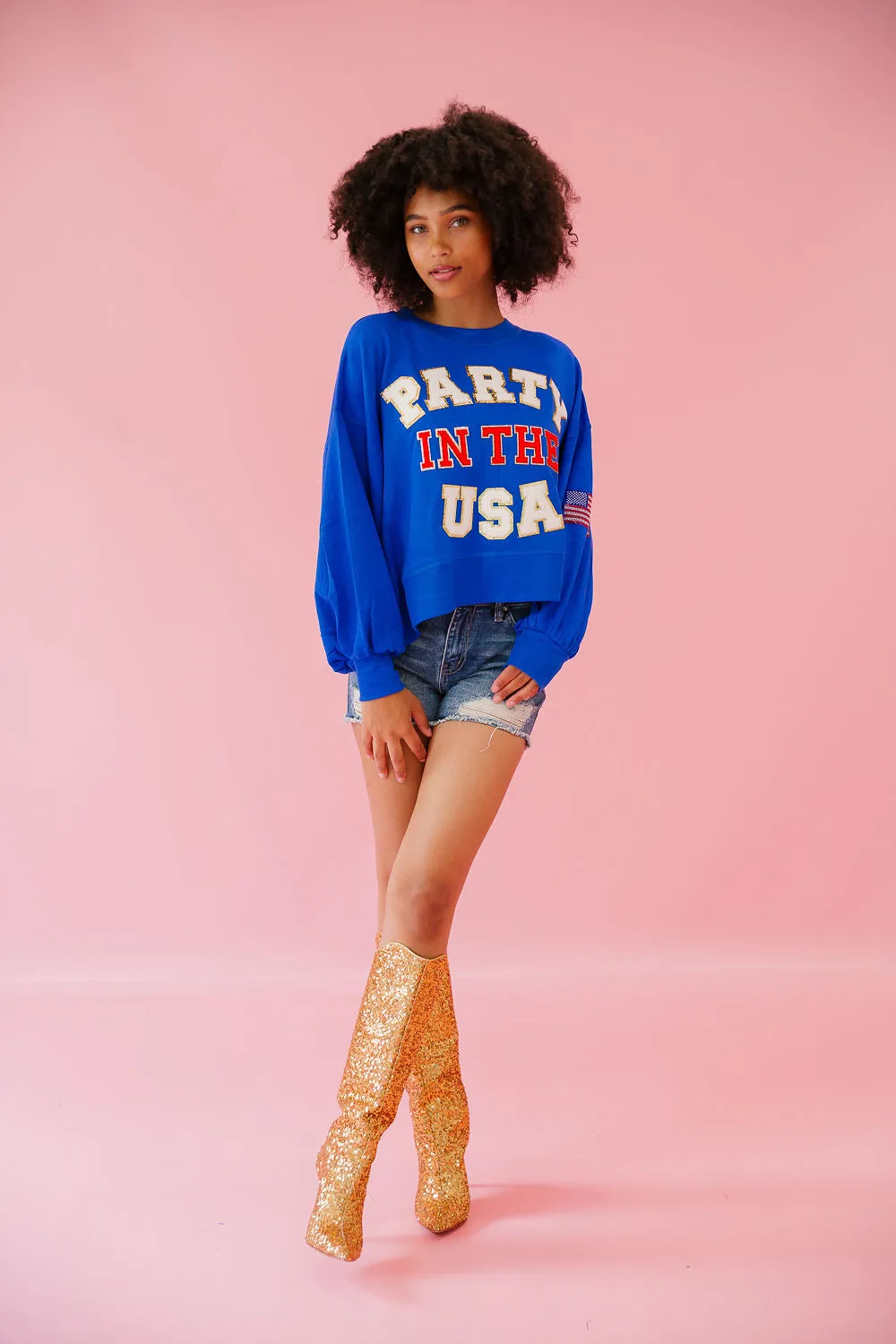 PARTY IN THE USA ROYAL PULLOVER