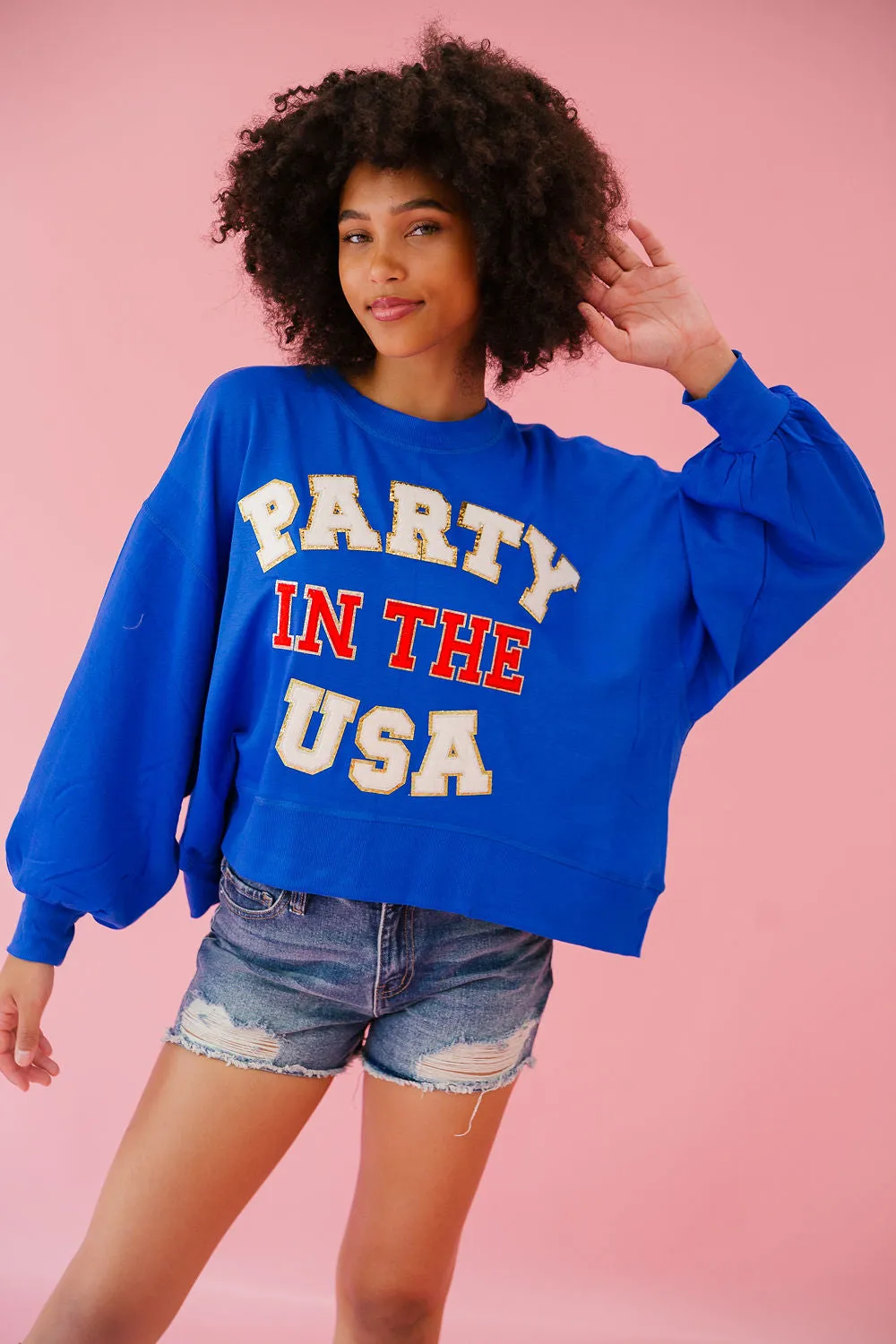 PARTY IN THE USA ROYAL PULLOVER