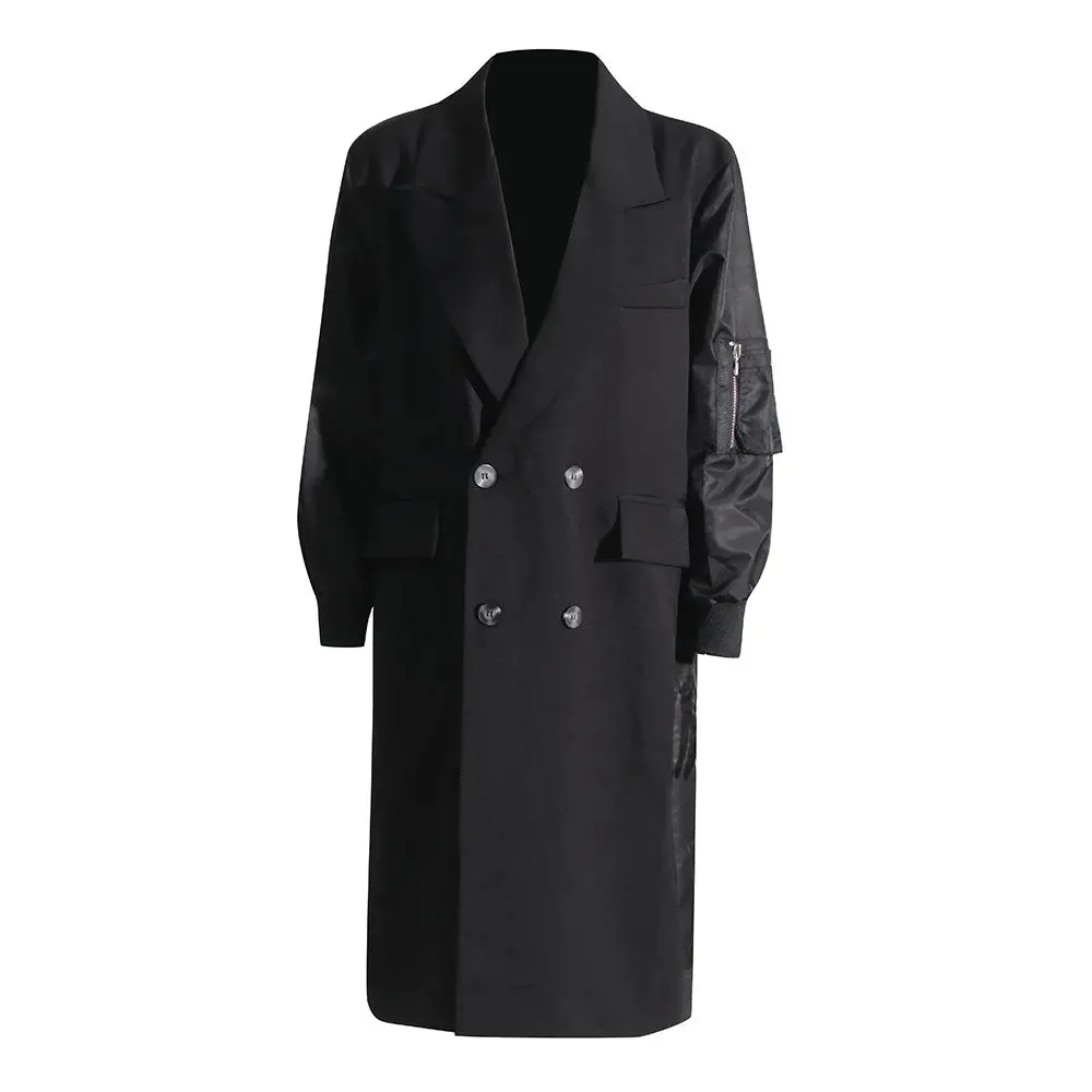 Patch Blazer Trench Coat