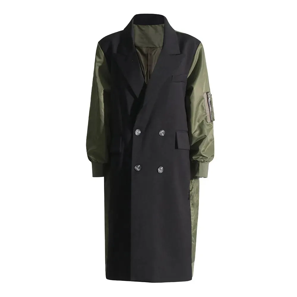 Patch Blazer Trench Coat