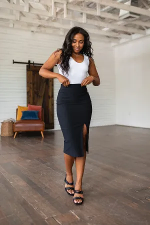 Pencil Me In Pencil Skirt in Black - Geegee