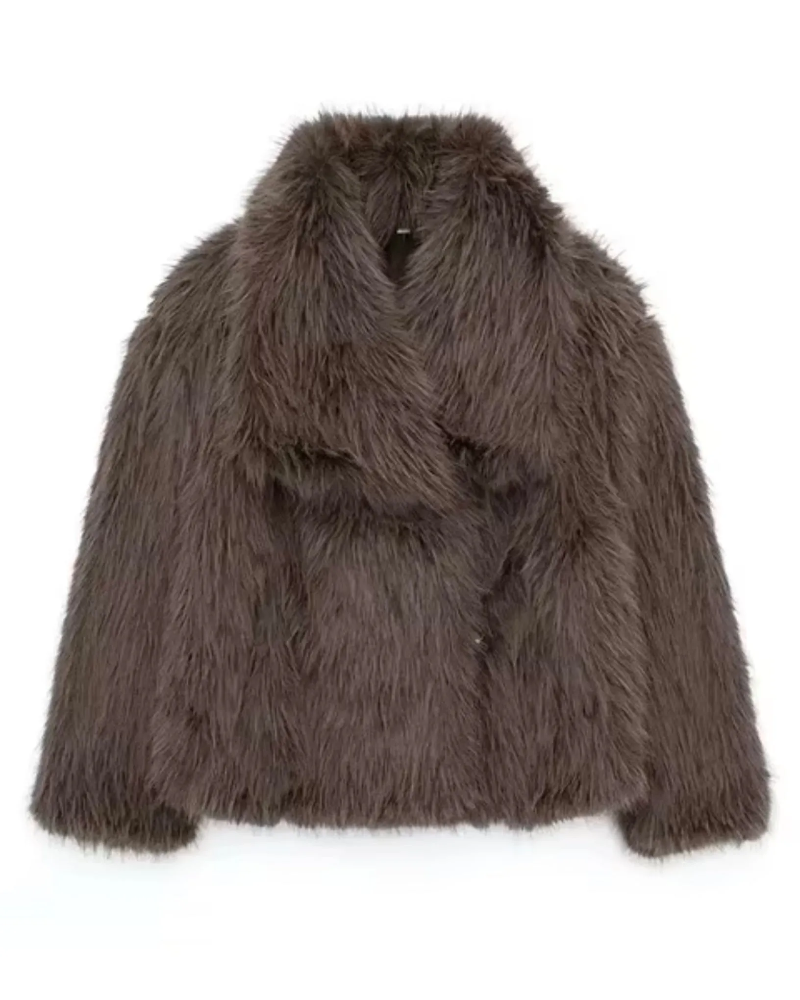 Plush Drop Faux Fur Coat