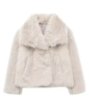 Plush Drop Faux Fur Coat