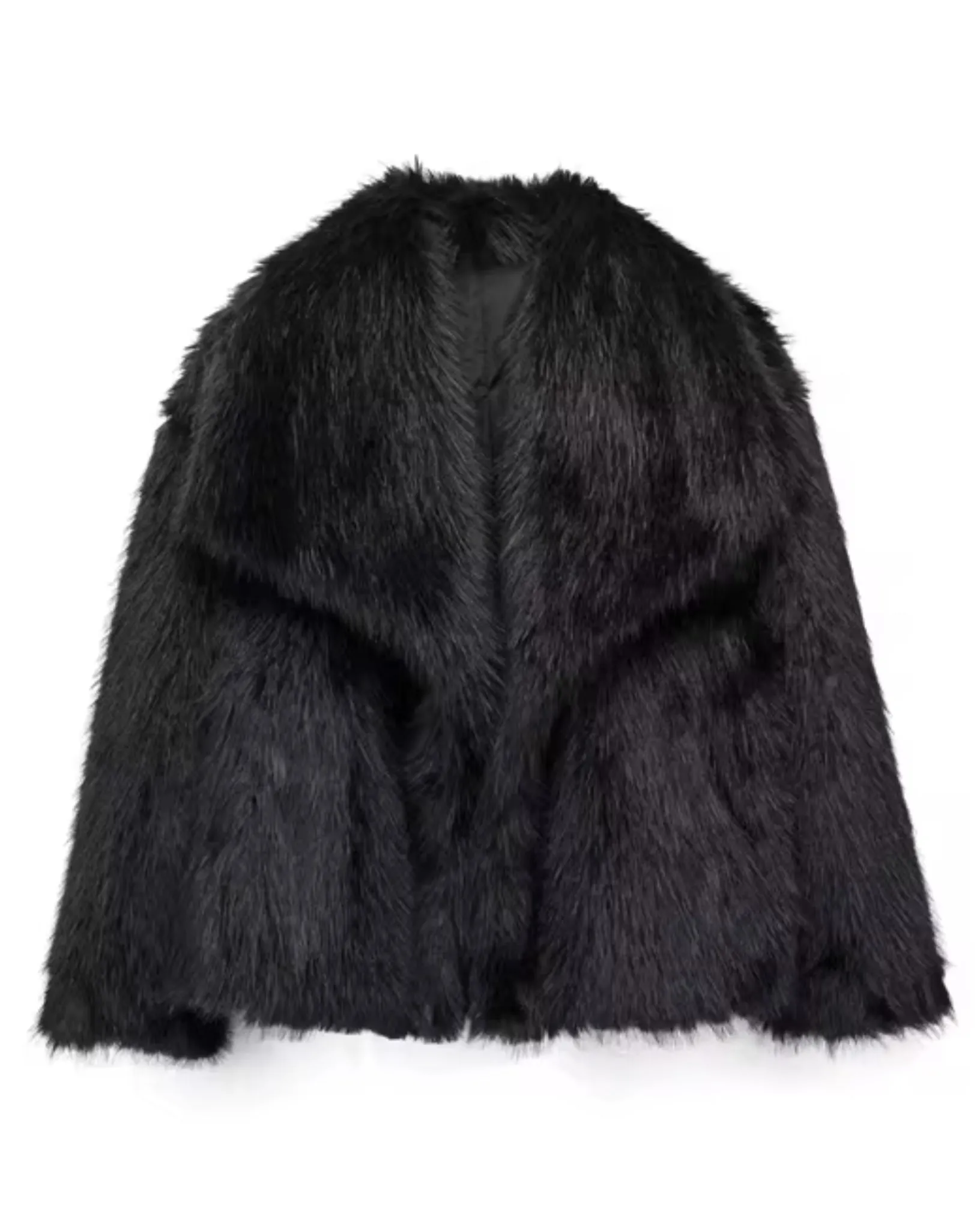 Plush Drop Faux Fur Coat