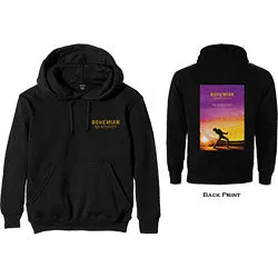 Queen Unisex Pullover Hoodie: Bohemian Rhapsody Movie Poster (Back Print)