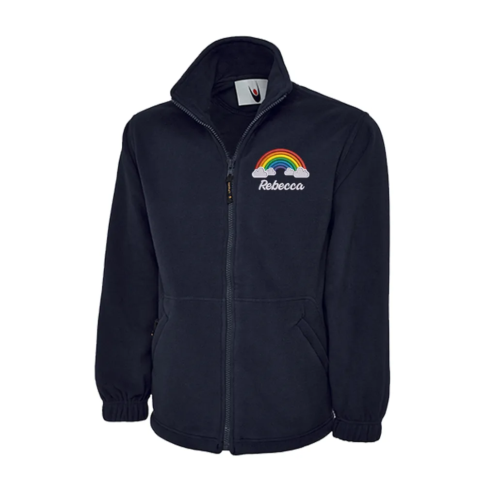 Rainbow with Clouds Fleece