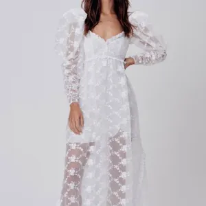 Rawlins Embroidery Maxi Dress - S - M -L