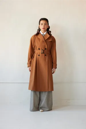 Regine Trench Coat in Cotton Twill