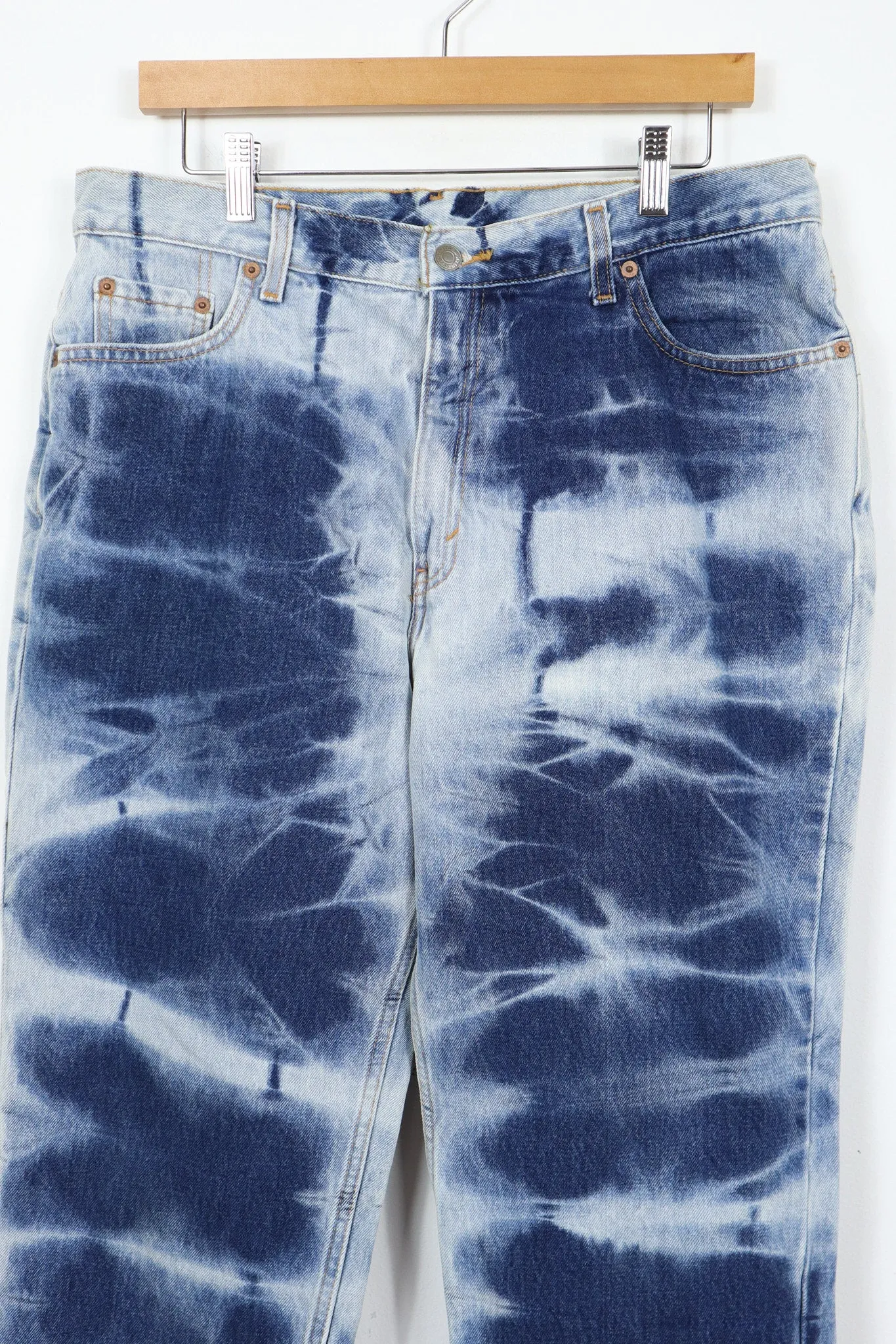 Reworked Levi's 512 Bleached Jeans