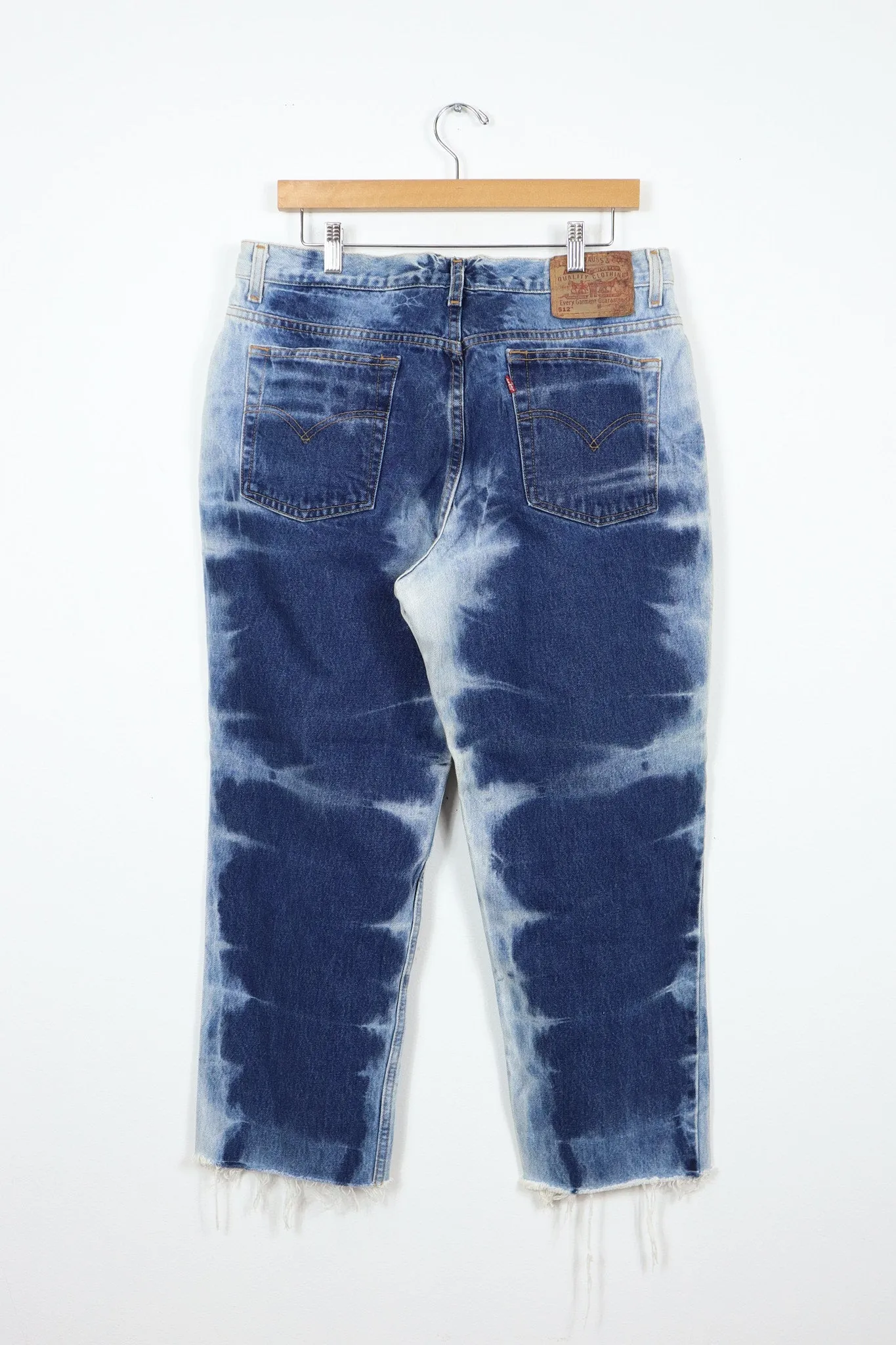 Reworked Levi's 512 Bleached Jeans