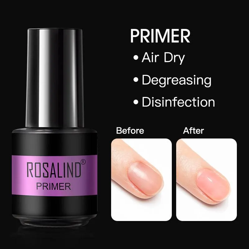 ROSALIND Gel Polish Set Top Coat Sock Off UV/LED Lamp Keep Your Nails Bright And Shiny For A Long Time