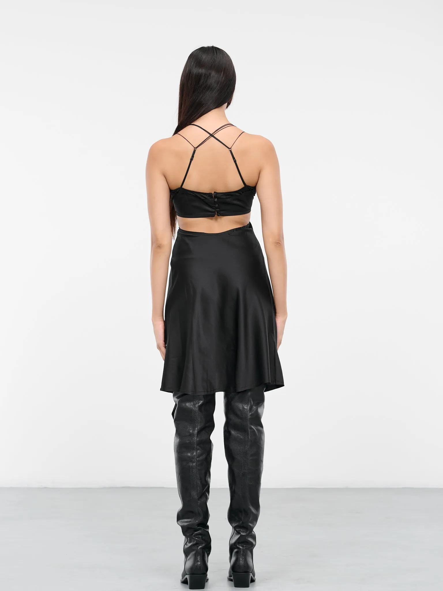 Shadow Slip Dress (LKX-2-CARBON-BLACK)