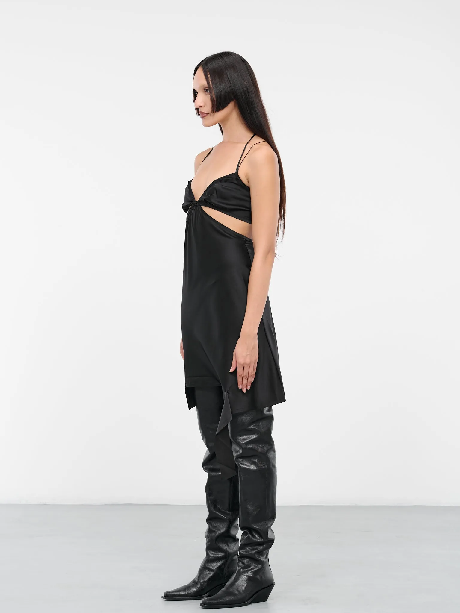 Shadow Slip Dress (LKX-2-CARBON-BLACK)