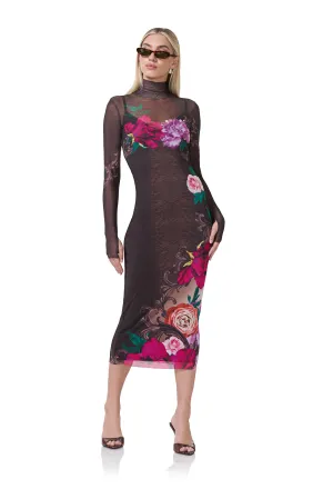 Shailene Dress - Snake Floral