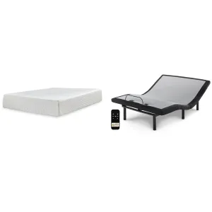 Sierra Sleep Chime 12 Inch Memory Foam M727M1 Queen Mattress and Adjustable Base