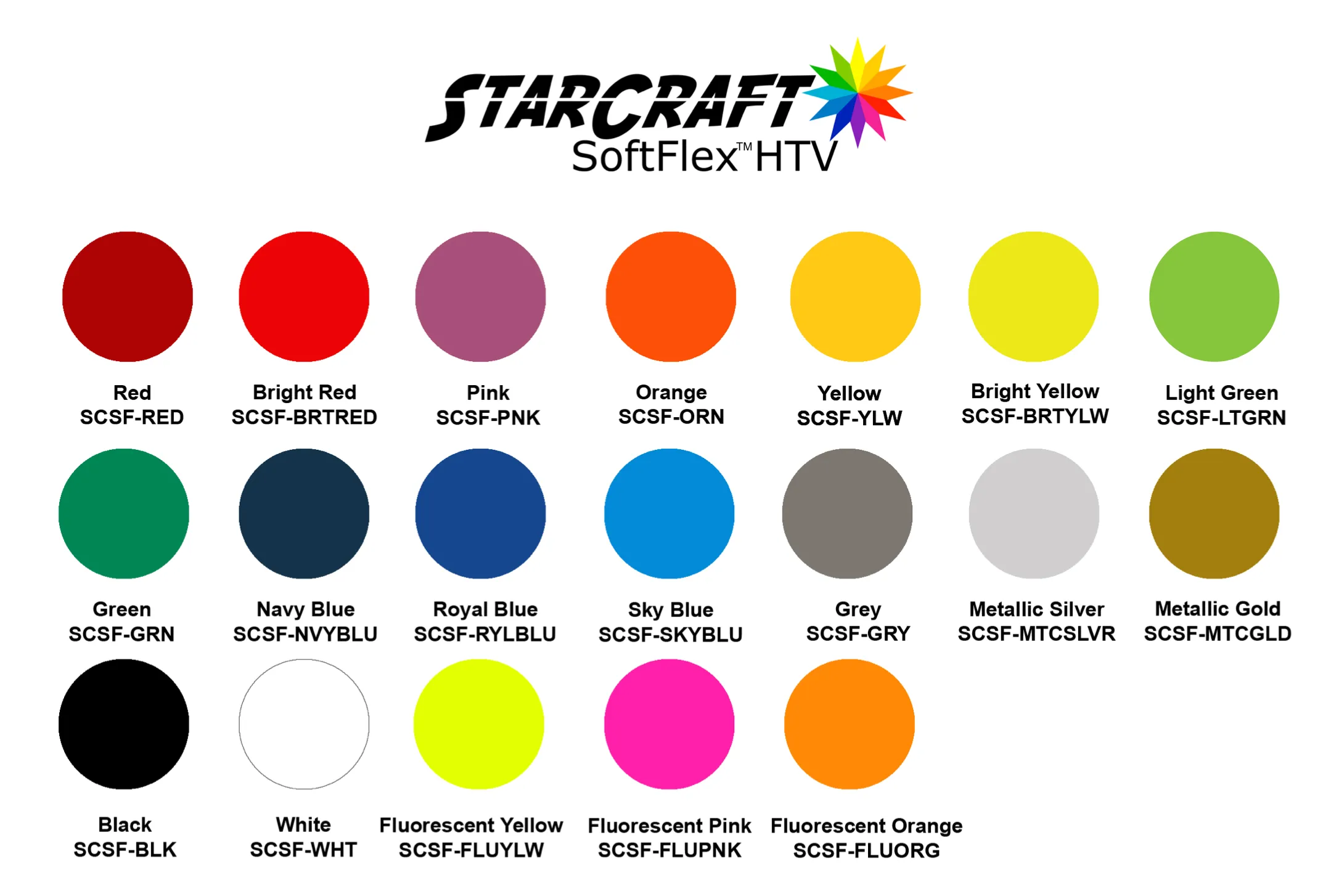 StarCraft SoftFlex HTV ORANGE Heat Transfer Vinyl 12 x 12 inch sheets