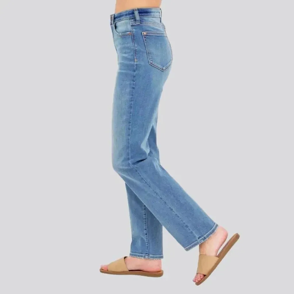 Straight women's ground jeans