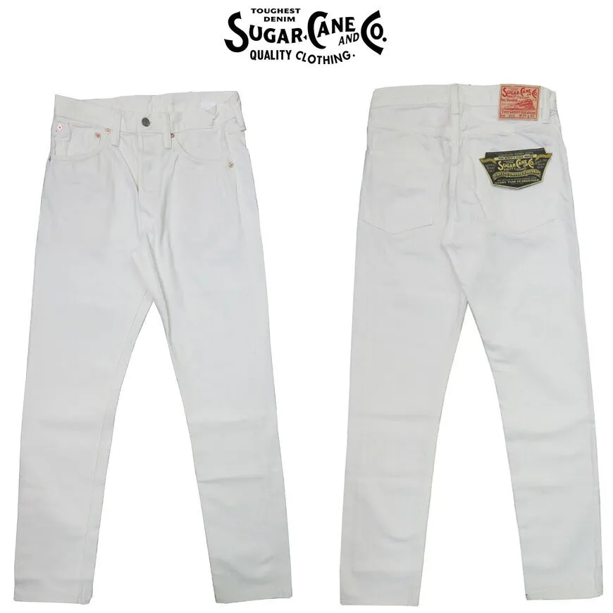 SUGAR CANE シュガーケーン 12oz ホワイトデニム スリムテーパード ジーンズ SC42375A