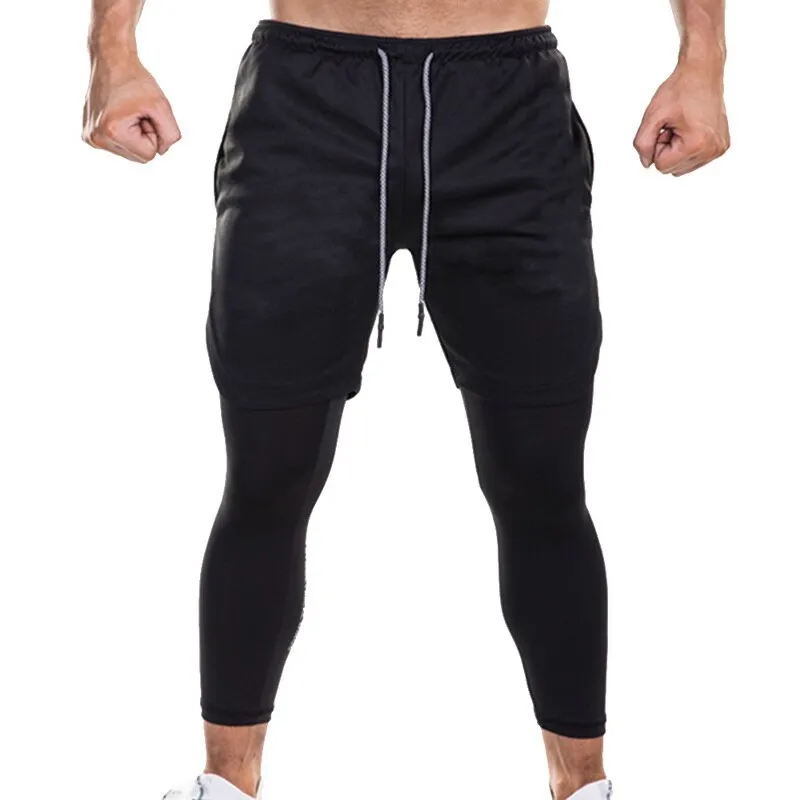 Summer Men 2 in 1 Joggers Pants