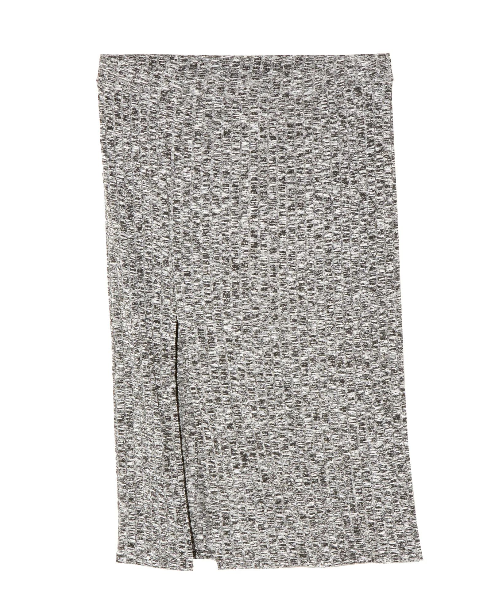 Sunny Pull on Knit Pencil Skirt | Light Grey / Black