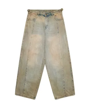 Tedzukuri(手作り) Sand Washed Phat Cut Denim Jeans