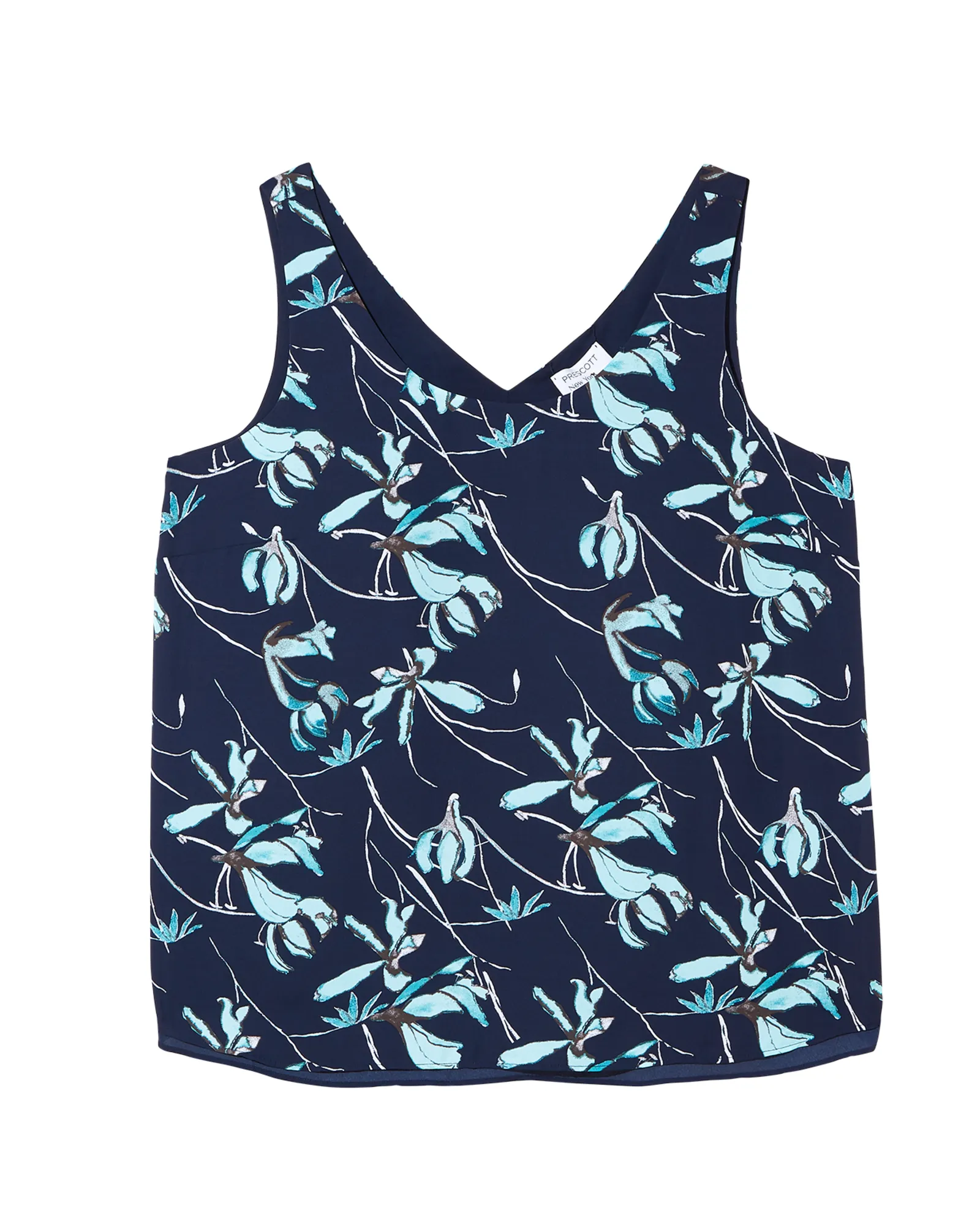 Teresa Reversible Tank | Navy / Light Blue