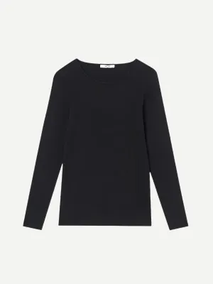 Vere Long Sleeve Top in Black