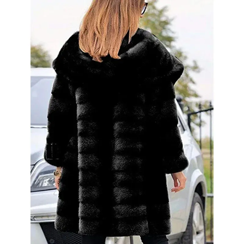 Vicki High Quality Luxury Long Fur Coat