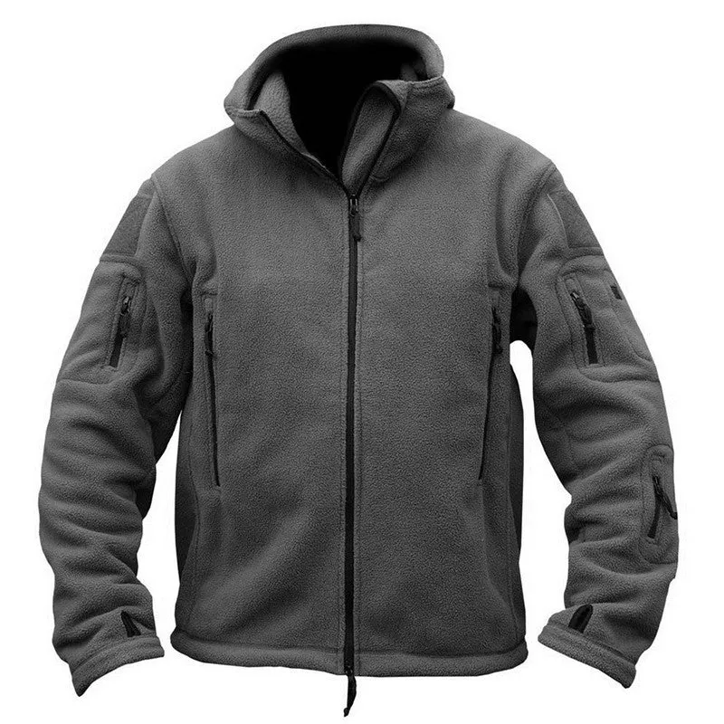 Winter Military Tactical Fleece Jacket Men US Army Polartec Sportswear Warm Hoodie Coat