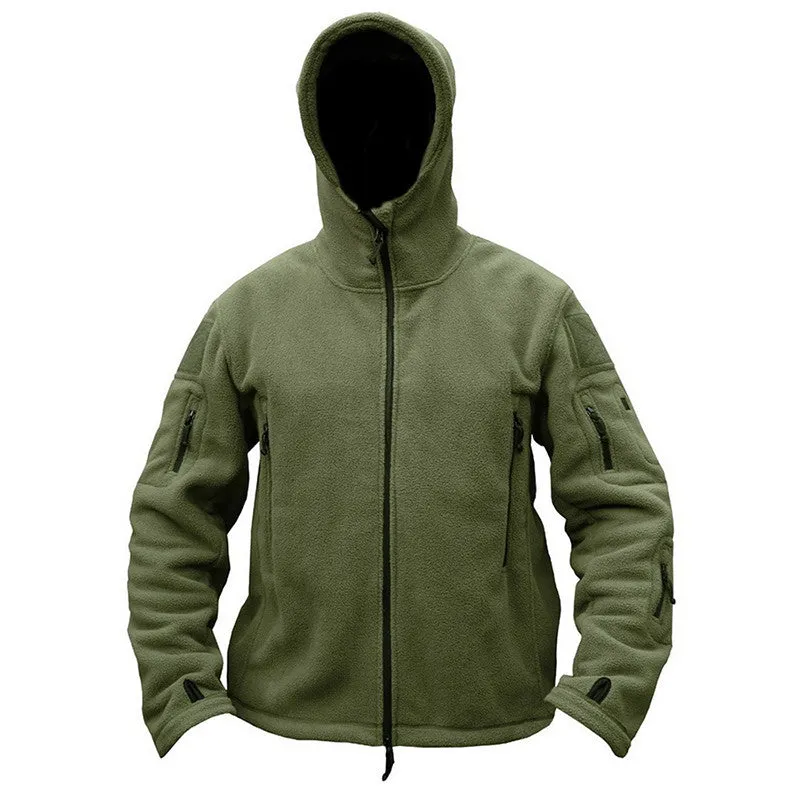 Winter Military Tactical Fleece Jacket Men US Army Polartec Sportswear Warm Hoodie Coat