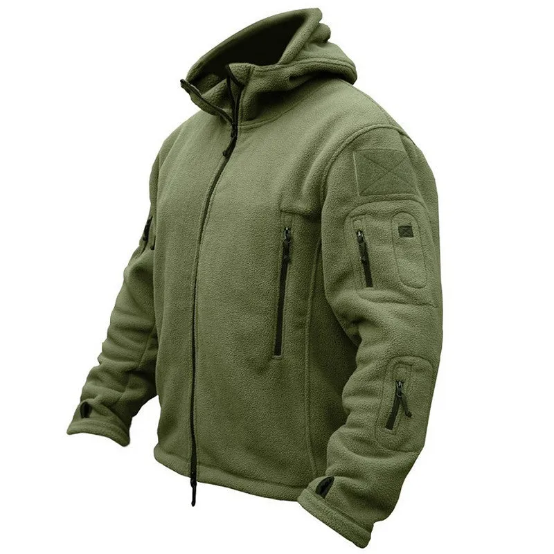 Winter Military Tactical Fleece Jacket Men US Army Polartec Sportswear Warm Hoodie Coat