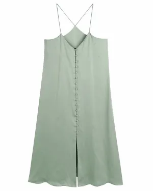 Zoie Mint Green Summer Strappy Dress - Midi Slip Dress